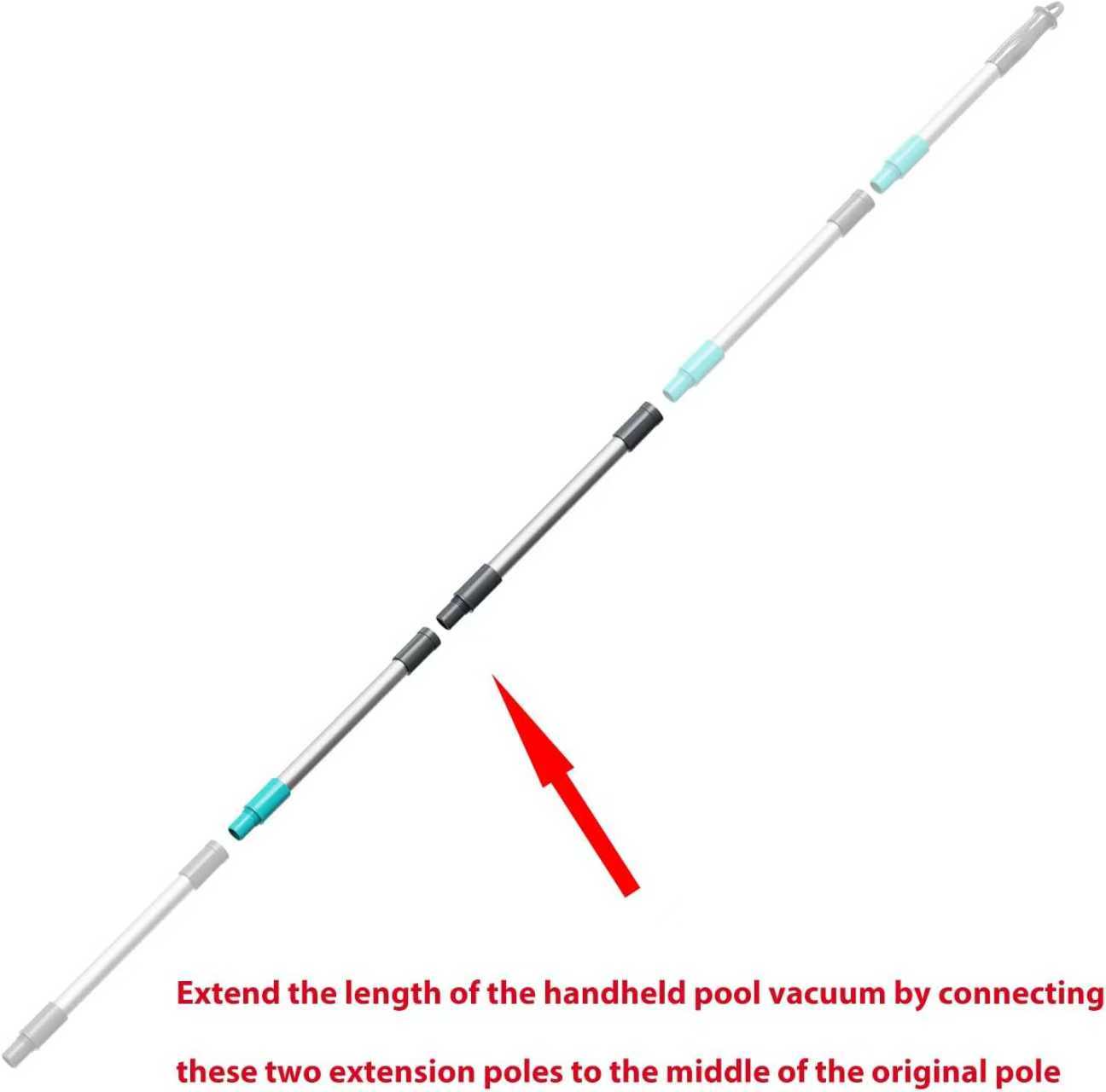 Handheld Hot Tub Vacuum Extension Pole for Catfish, Catfish Replacement, 2 Section